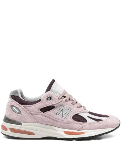 New Balance Suede And Mesh Sneakers With Iconic Branding And Textured Accents In Multi
