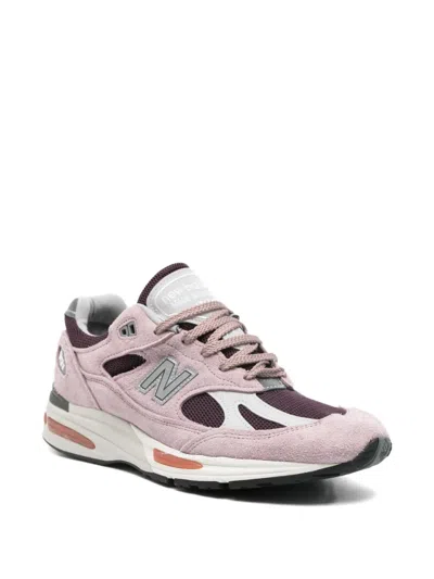 New Balance Suede And Mesh Sneakers With Iconic Branding And Textured Accents In Multi