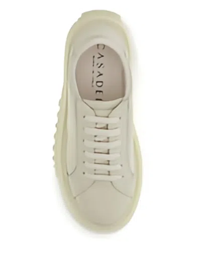 Casadei White Rubber Platform Sneakers In Multi