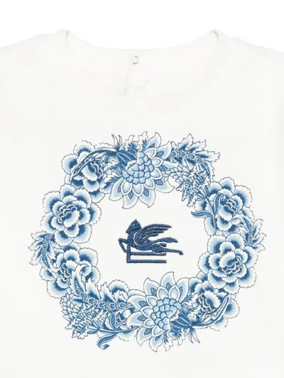 Etro Pegasus-embroidered Sweatshirt In White