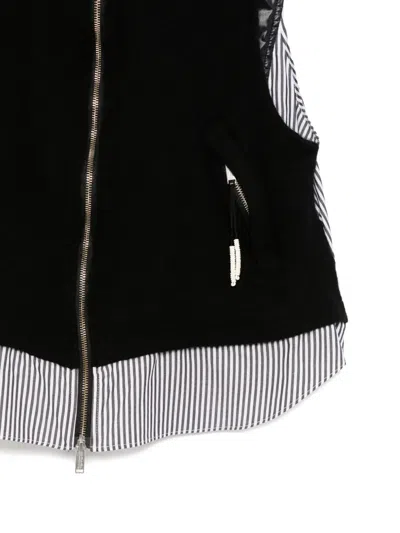 Undercover Patchwork Gilet In Black