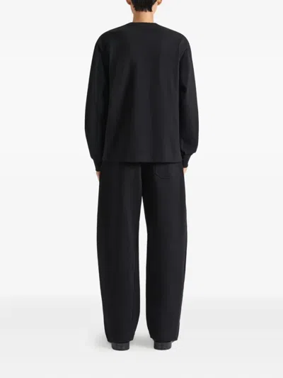 拼贴设计长袖T恤