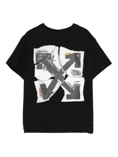 Off-white Logo-print T-shirt In Black