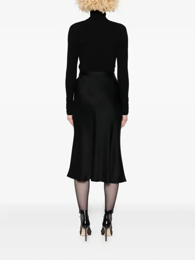 Elisabetta Franchi Turtleneck Dress In Black