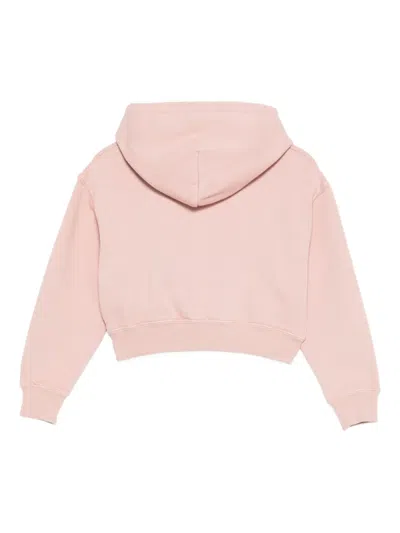 Off-white Logo-print Hoodie In Pink