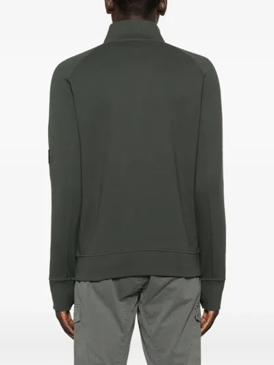 C.p. Company High Half-zip Neck Sweatshirt In Green