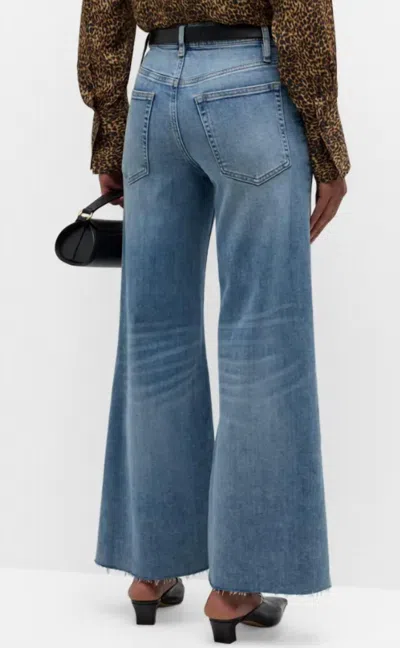 Frame High-rise Flared Jeans Humphrey In Blue