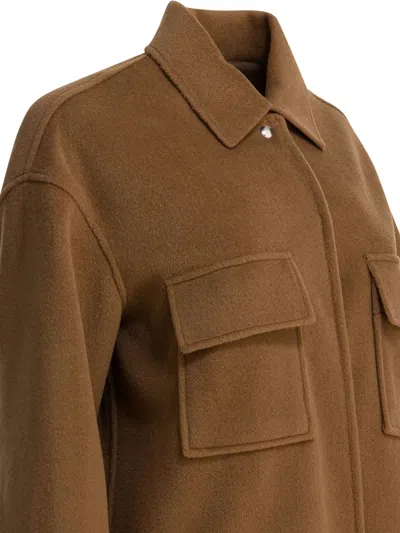 贴袋翻领衬衫式夹克