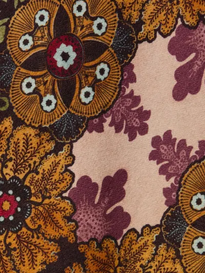 La Doublej La Double J Patterned-intarsia Wool Poncho In Pattern