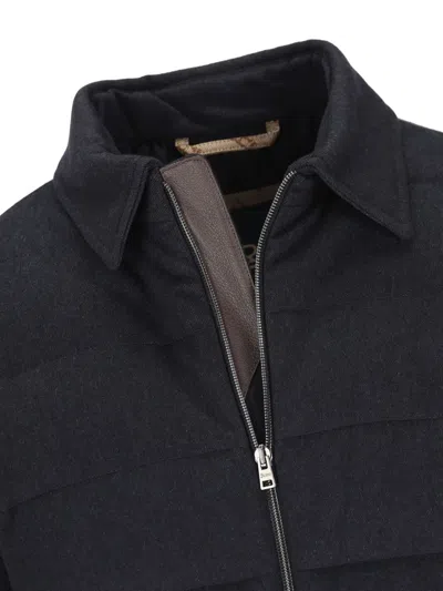 Herno L'aviatore Bomber Jacket In Black