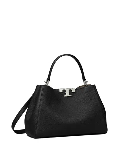 Tory Burch Medium Eleanor Leather Top Handle Bag In Black