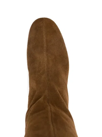 Aeyde Willa Suede Over-the-knee Boots In Brown
