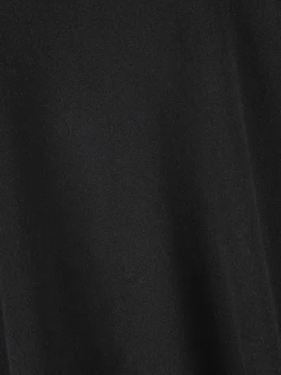 Alpha Studio Turtleneck Side-slit Sweater In Black