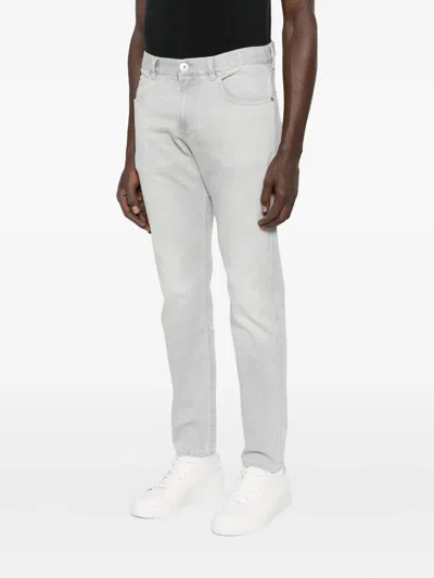 Eleventy Whiskering-effect Jeans In White