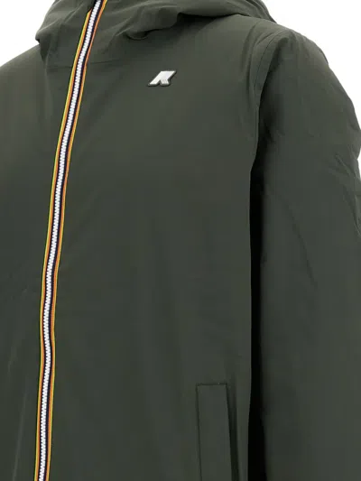 K-way Jacobst Warm Reversible Padded Coat In Green