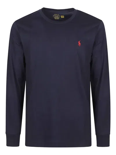 Polo Ralph Lauren Classic Fit Jersey Long-sleeve T-shirt In Blue