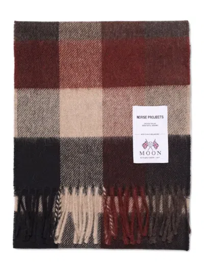 Norse Projects Moon Checked Scarf In Multi