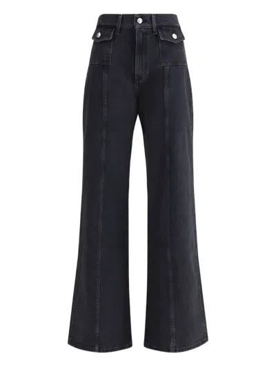 7 For All Mankind Lotta Wide Leg Jeans In Multi