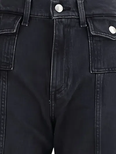 7 For All Mankind Lotta Wide Leg Jeans In Multi