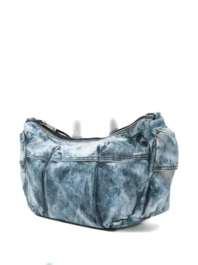 Eastpak X Diesel Denim-effect Shoulder Bag In Blue