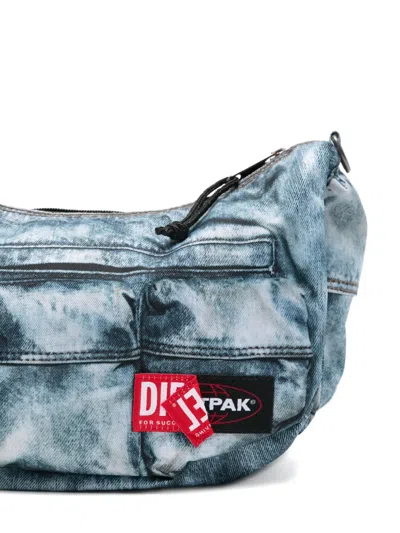 Eastpak X Diesel Denim-effect Shoulder Bag In Blue