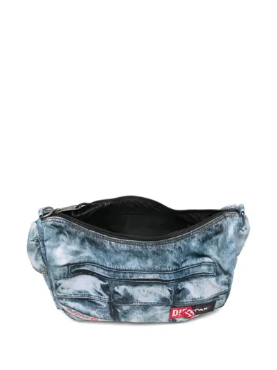 Eastpak X Diesel Denim-effect Shoulder Bag In Blue