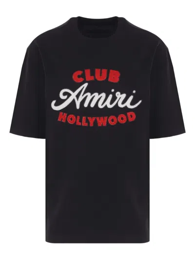 Amiri Club  Oversized Tee In Black