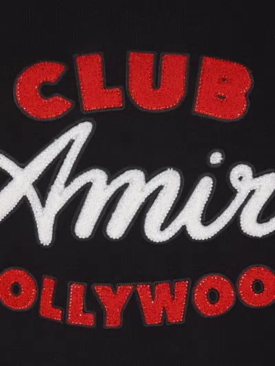 Amiri Club  Oversized Tee In Black