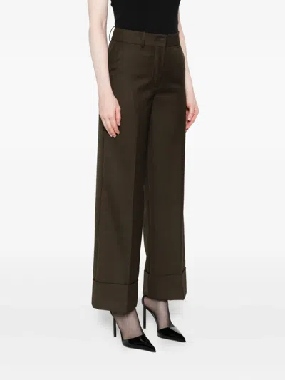 Malina Cuffed Trousers In Brown