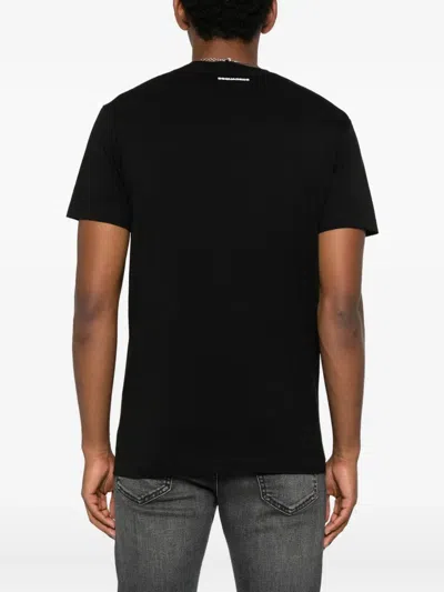 Dsquared2 Lettering-print T-shirt In Black
