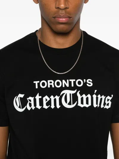 Dsquared2 Lettering-print T-shirt In Black