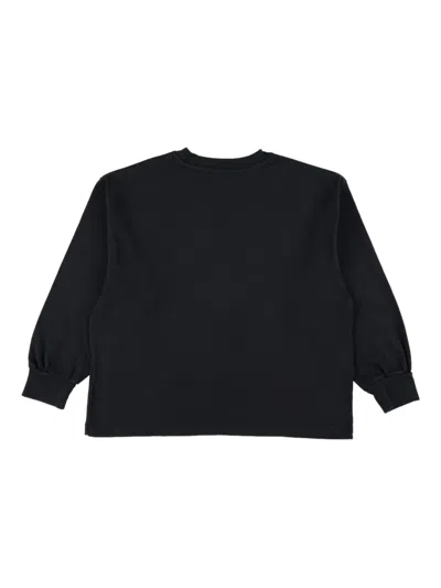 American Vintage Kids Fizvalley Long Sleeves T-shirt In Black