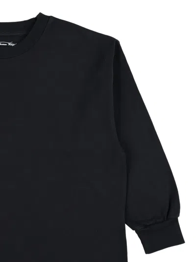 American Vintage Kids Fizvalley Long Sleeves T-shirt In Black