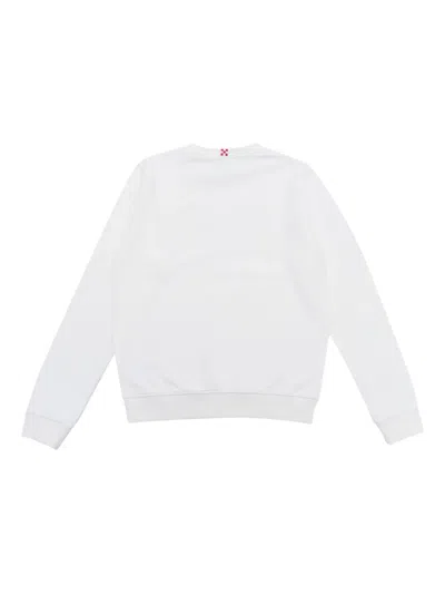 Mc2 Saint Barth Round-neck Sweatshirt In White