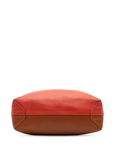 Pre-owned Hermes 2012 Multicolor Swift And Veau Sikkim Double Sens 28 Tote Bag In Pink