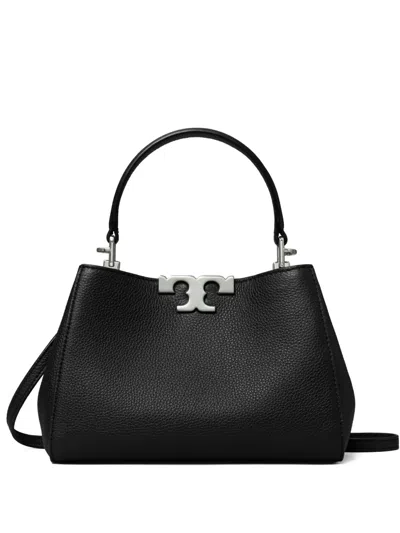 Tory Burch Eleanor Mini Leather Handbag In Black