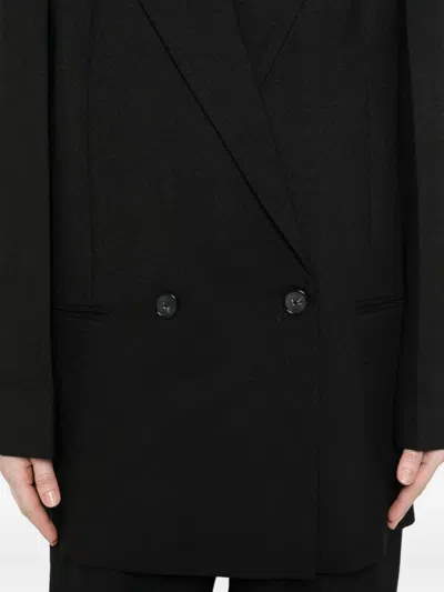 Totême Double-breasted Shield Blazer In Black