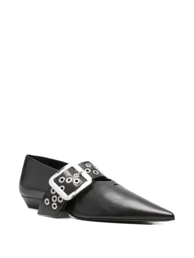 Jil Sander Pointed-toe Buckle Ballet Flats In Multi