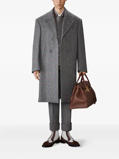 Thom Browne Herringbone Jacket In Gray