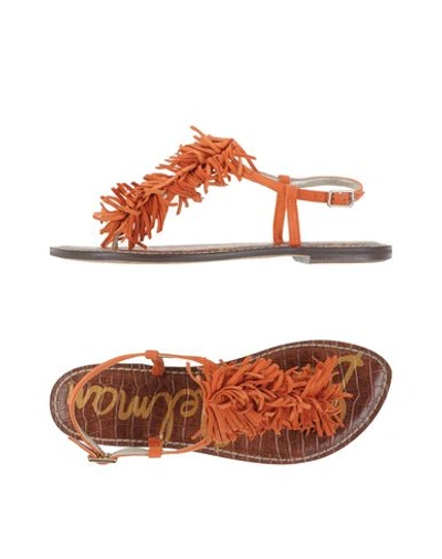 Shop Sam Edelman Toe Strap Sandals In Orange