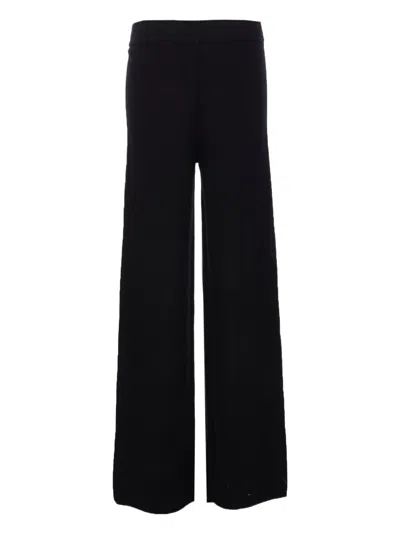 Max Mara Studio Mortiz Knitted Trousers In Black