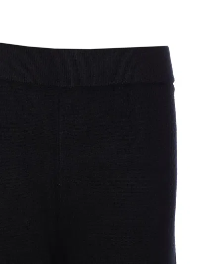 Max Mara Studio Mortiz Knitted Trousers In Black
