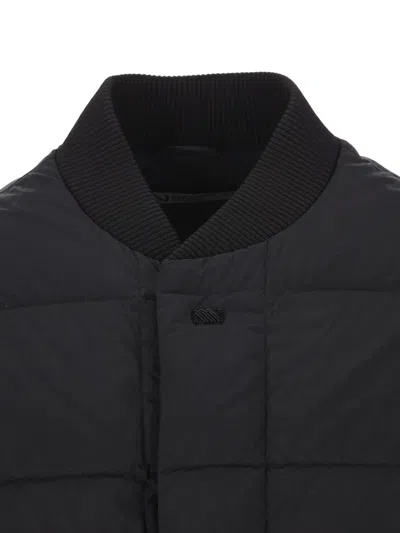 Massimo Osti Studio Quilted Padded Jacket In Black
