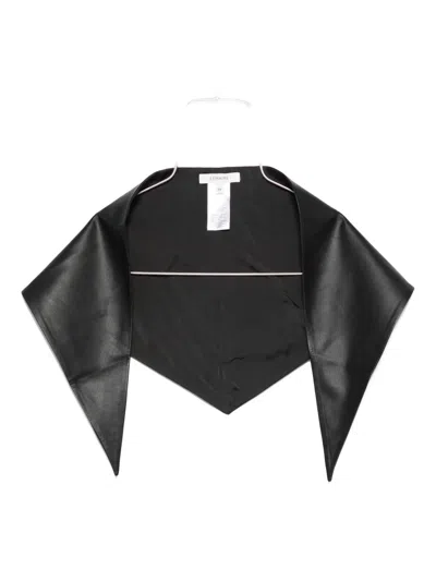 三角形皮质围巾