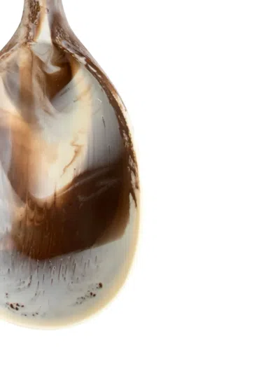 Dinosaur Designs Marble-effect Servers In Brown