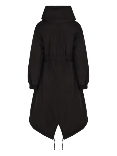 Moorer Eneida Polyester Down Jacket High Collar In Black