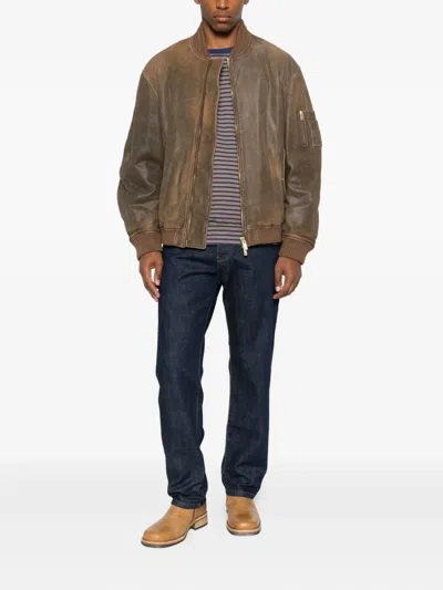 Trc Button-fly Jeans In Blue