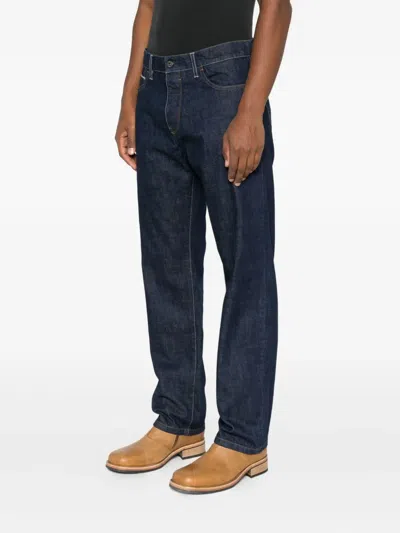 Trc Button-fly Jeans In Blue