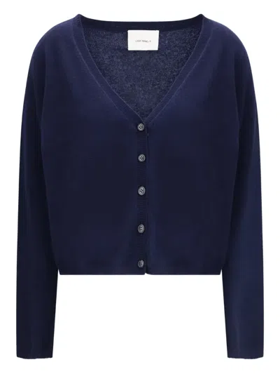 Lisa Yang Blue Cashmere Cardigan In Blue