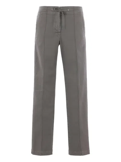 Aspesi Drawstring-waist Trousers In Gray